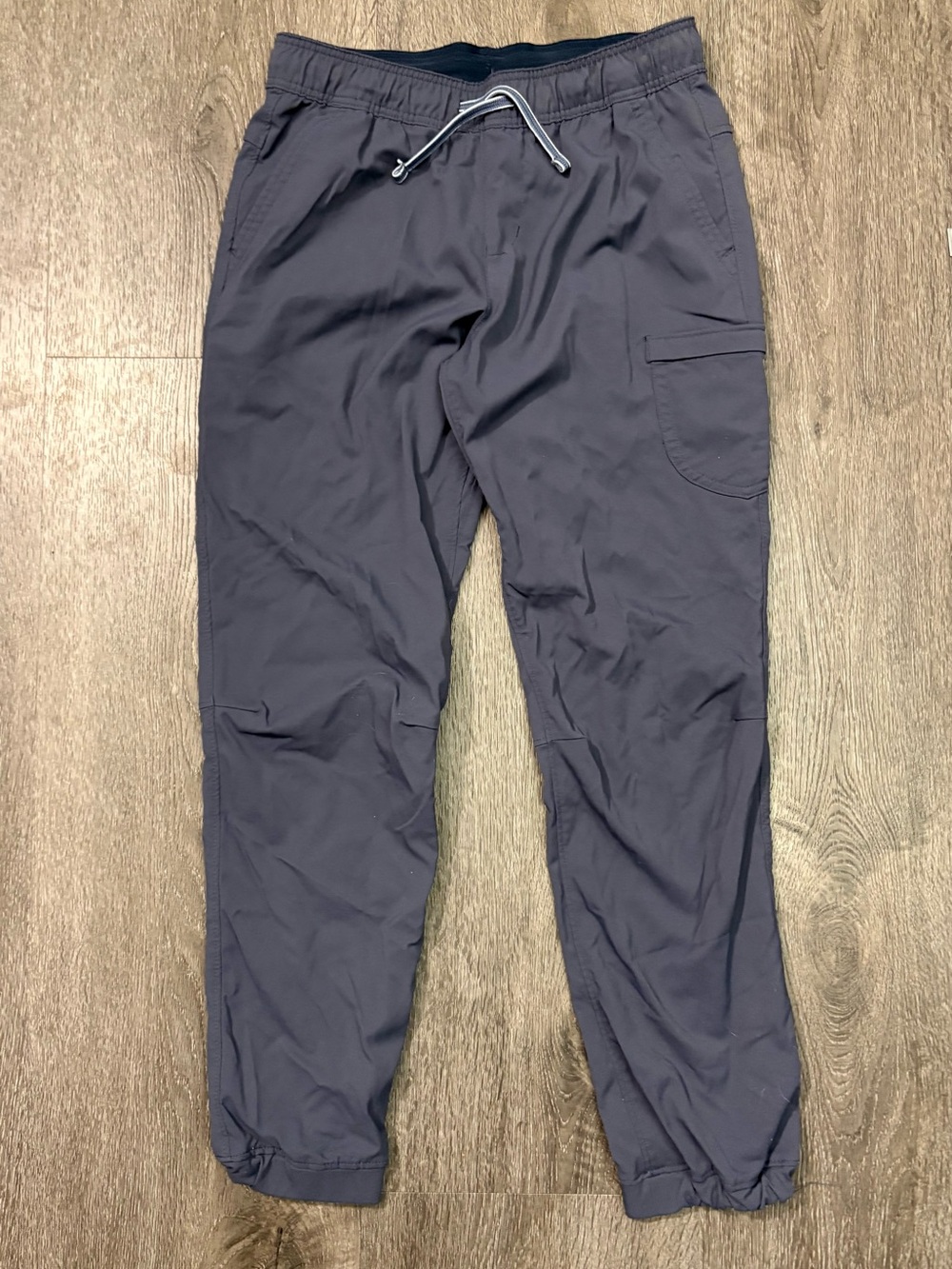 REI Co-op Girls M 10-12 Hiking Jogger Pants Gray Drawstring Pull On Pockets